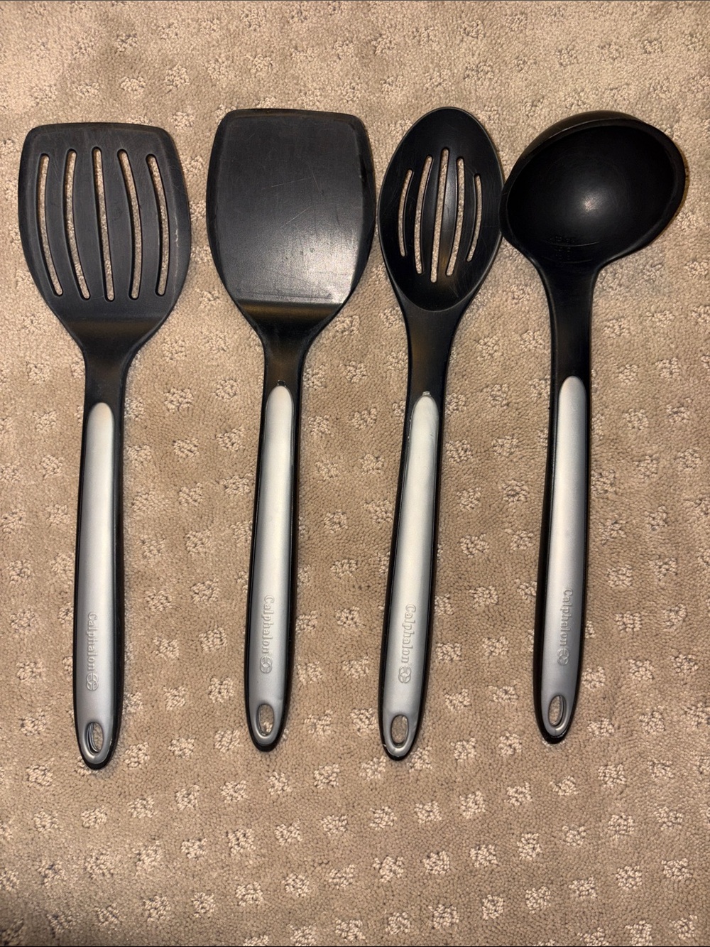 Calphalon Black and Silver Nylon Cooking Utensil Set - 4 Piece